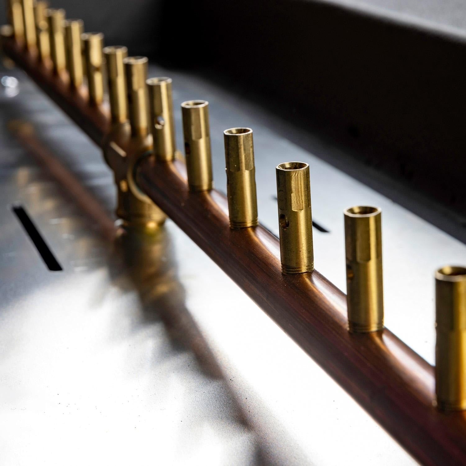 Blaze 60 Inch Rectangular Concrete Propane Fire Pit Table in Phantom BLZ-60-FTABLE-LP