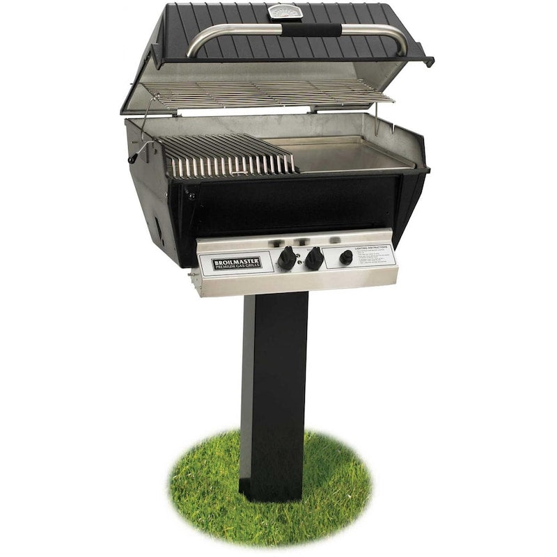Broilmaster P3-SXN Super Premium Natural Gas Grill On Black Cart