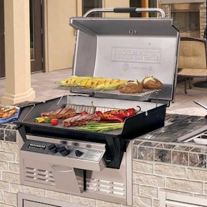 Broilmaster P3-XFN Premium Natural Gas Grill On Black