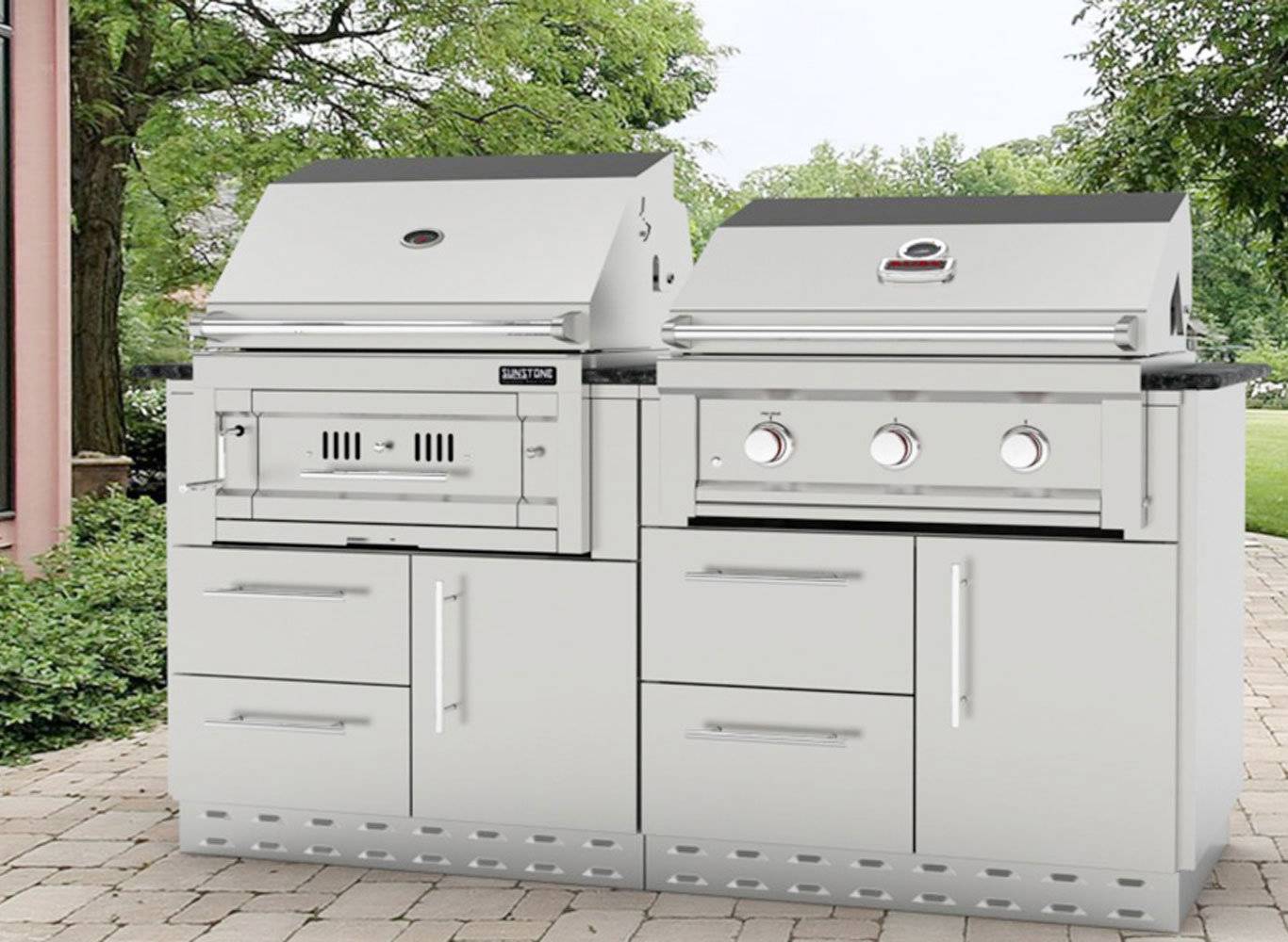 Sunstone 34″ Gas Grill Base Cabinet – SAC34GLPCD