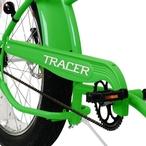 Tracer 26" Santak GT Chopper Stretch Cruiser 1-Speed Fat Tire Bike MB-SANTAK-BL