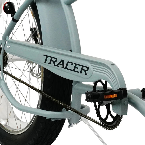 Tracer 26" Santak GT Chopper Stretch Cruiser 1-Speed Fat Tire Bike MB-SANTAK-BL