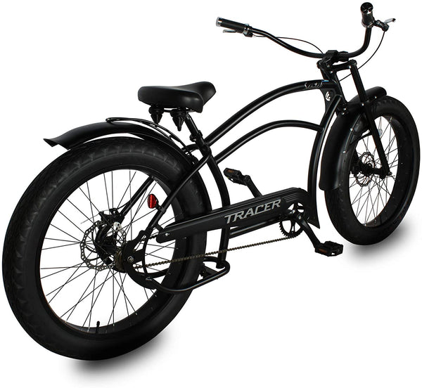 Tracer 26" Santak GT Chopper Stretch Cruiser 1-Speed Fat Tire Bike MB-SANTAK-BL