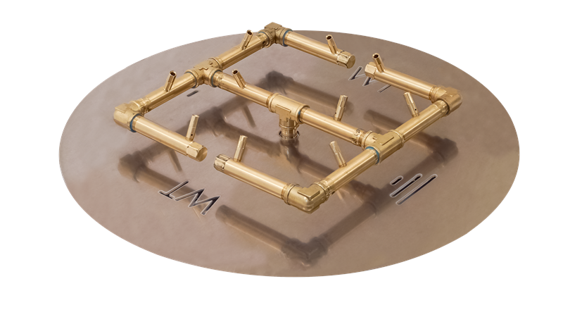 Warming Trends 120K BTU Crossfire Burner System, 24″ Pan