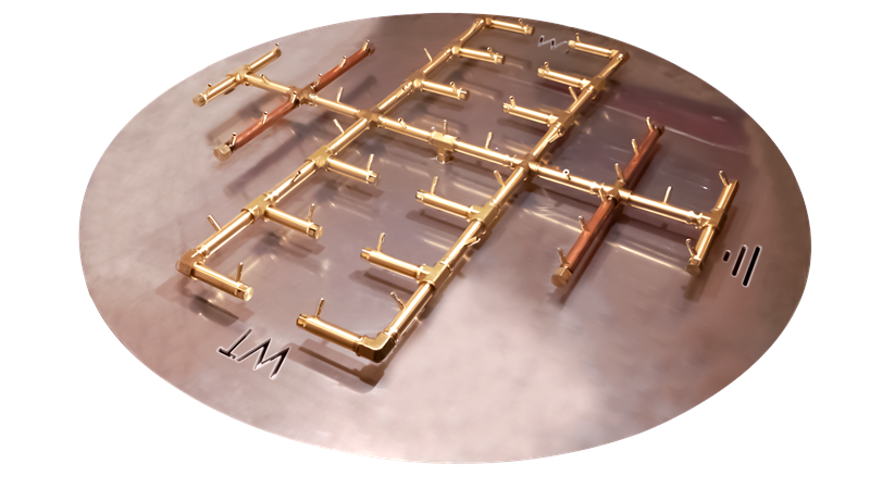 Warming Trends 450K BTU Warming Trends Crossfire Burner System, 60″ Pan CFB450-ALPL60C