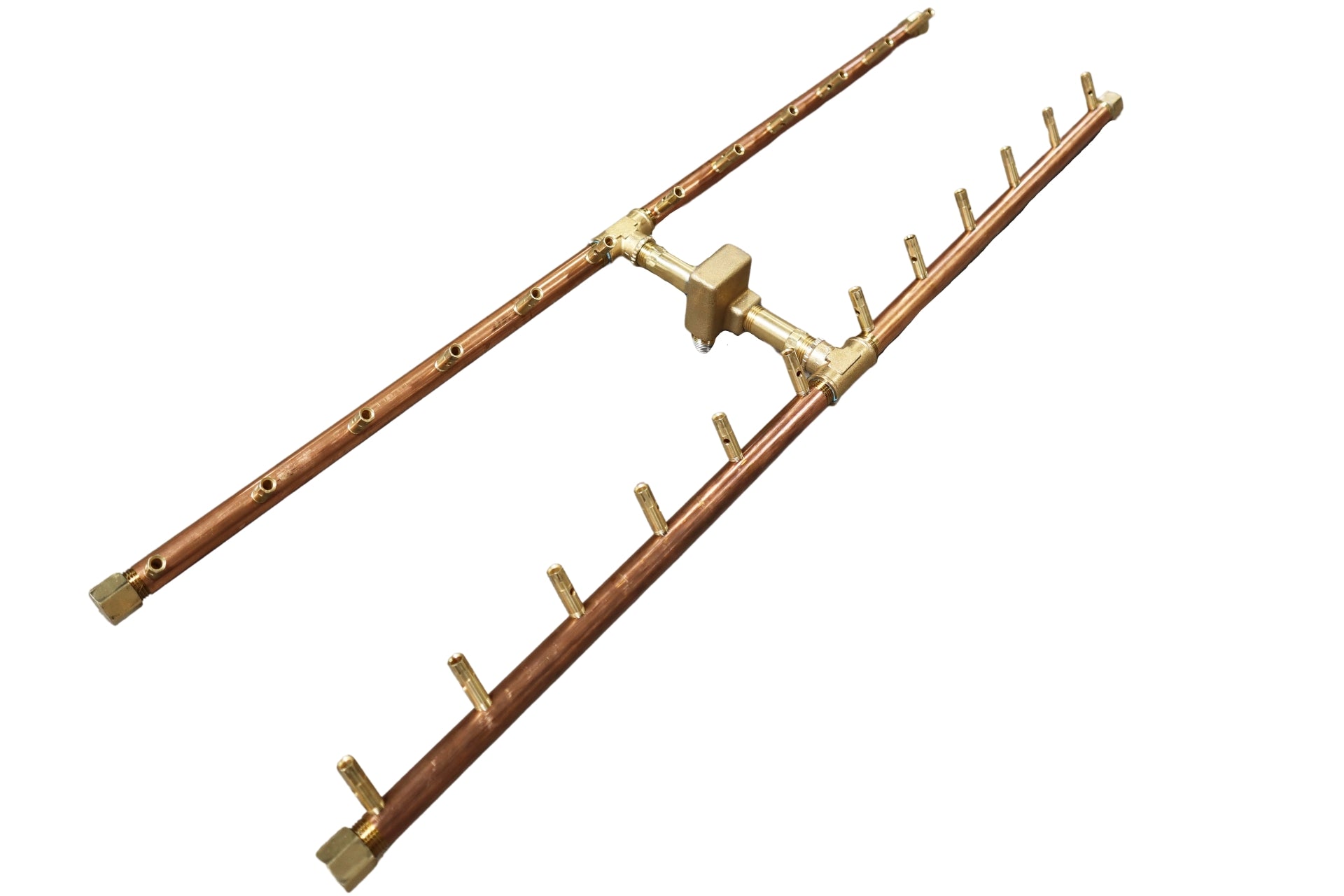 Warming Trends Crossfire H-Style Brass Gas Fire Pit Burners CFBH120NG