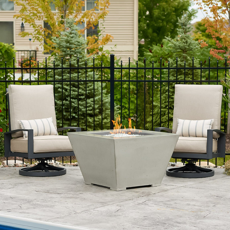 Outdoor Greatroom Cove Square 37-Inch Gas Fire Pit Bowl CV-2424