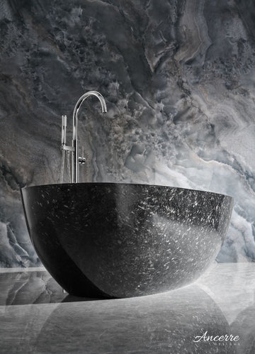 Ancerre Designs Anjuna 67" Freestanding Firged Carbon Fiber Bathtub