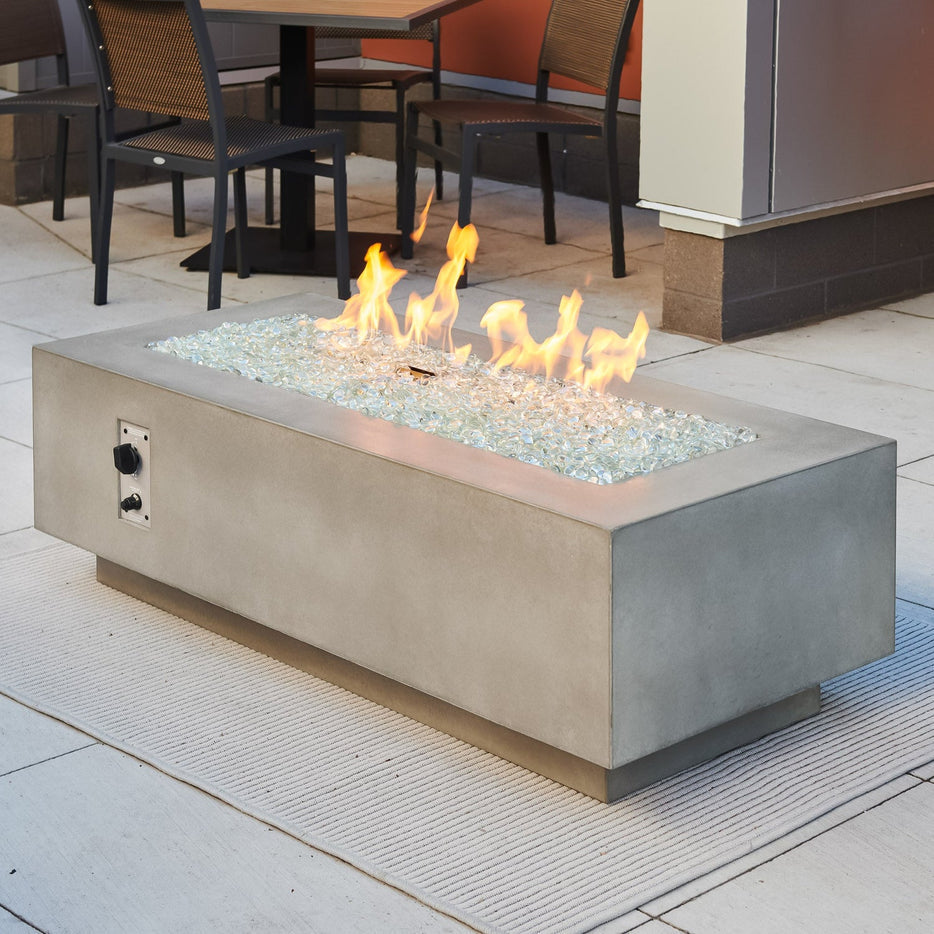 Outdoor Greatroom Cove Linear 54-Inch Gas Fire Pit Table CV-54WT