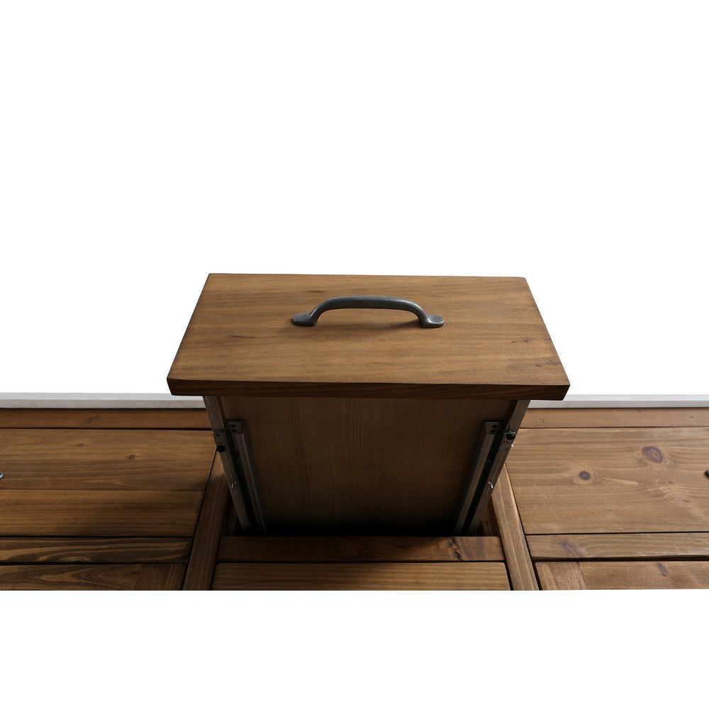 Design Element DEC4002-D-CB Bryson 71 Inch Freestanding Bathroom Vanity Base Only