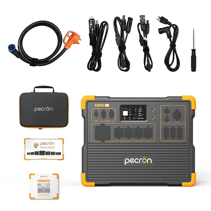 Pecron E3600LFP Solar Generator Kit 3600W 3072Wh