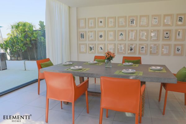 Elementi Living Seine Dining Table Rectangle (With wooden foot)SEINE-SG FDM01-SG