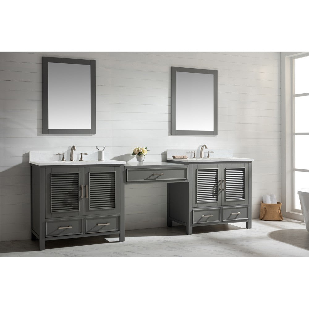 Design Element ES-102MC-GY Estate 102 Inch Double Sink Bathroom Vanity Modular Set