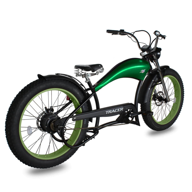 Tracer 800W 26" Twenty5 Chopper Cruiser Electric Bike MB-EB-TWENTY5-GT-MBK/ GRN