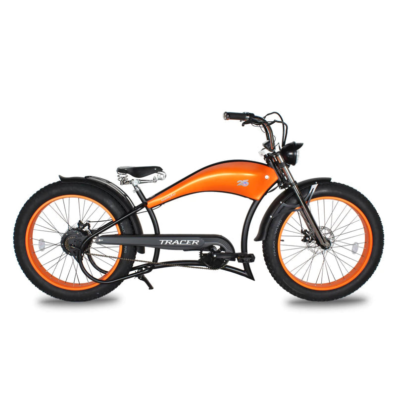 Tracer 800W 26" Twenty5 Chopper Cruiser Electric Bike MB-EB-TWENTY5-GT-MBK/ GRN