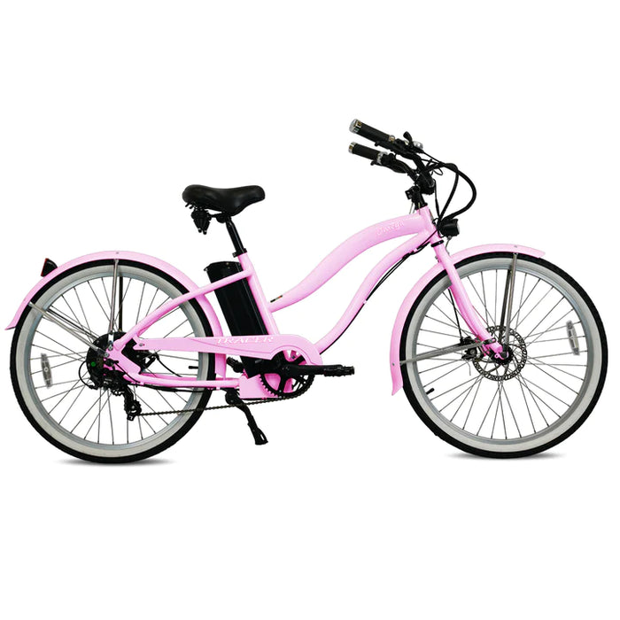 Tracer 500W 26" Omega Women's Beach Cruiser Electric Bike MB-EB-OMEGA-F-BK/ BK
