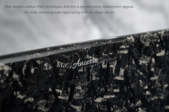 Ancerre Designs Anjuna 67" Freestanding Firged Carbon Fiber Bathtub