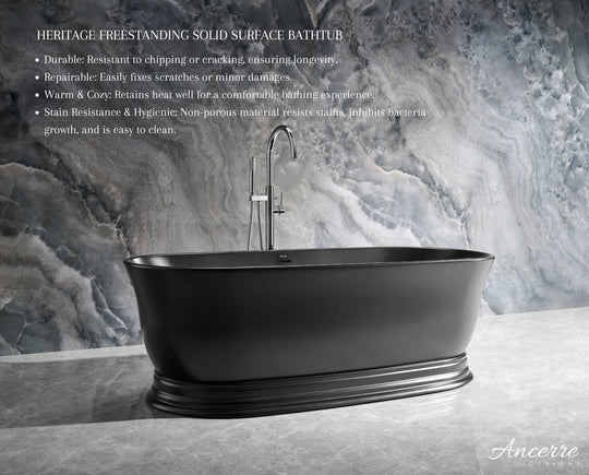 Ancerre Designs Heritage Freestanding Solid Surface Bathtub