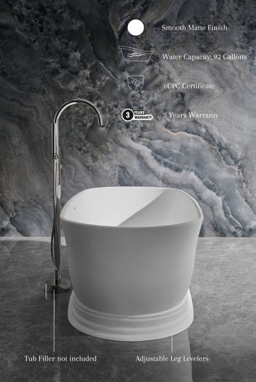 Ancerre Designs Heritage Freestanding Solid Surface Bathtub