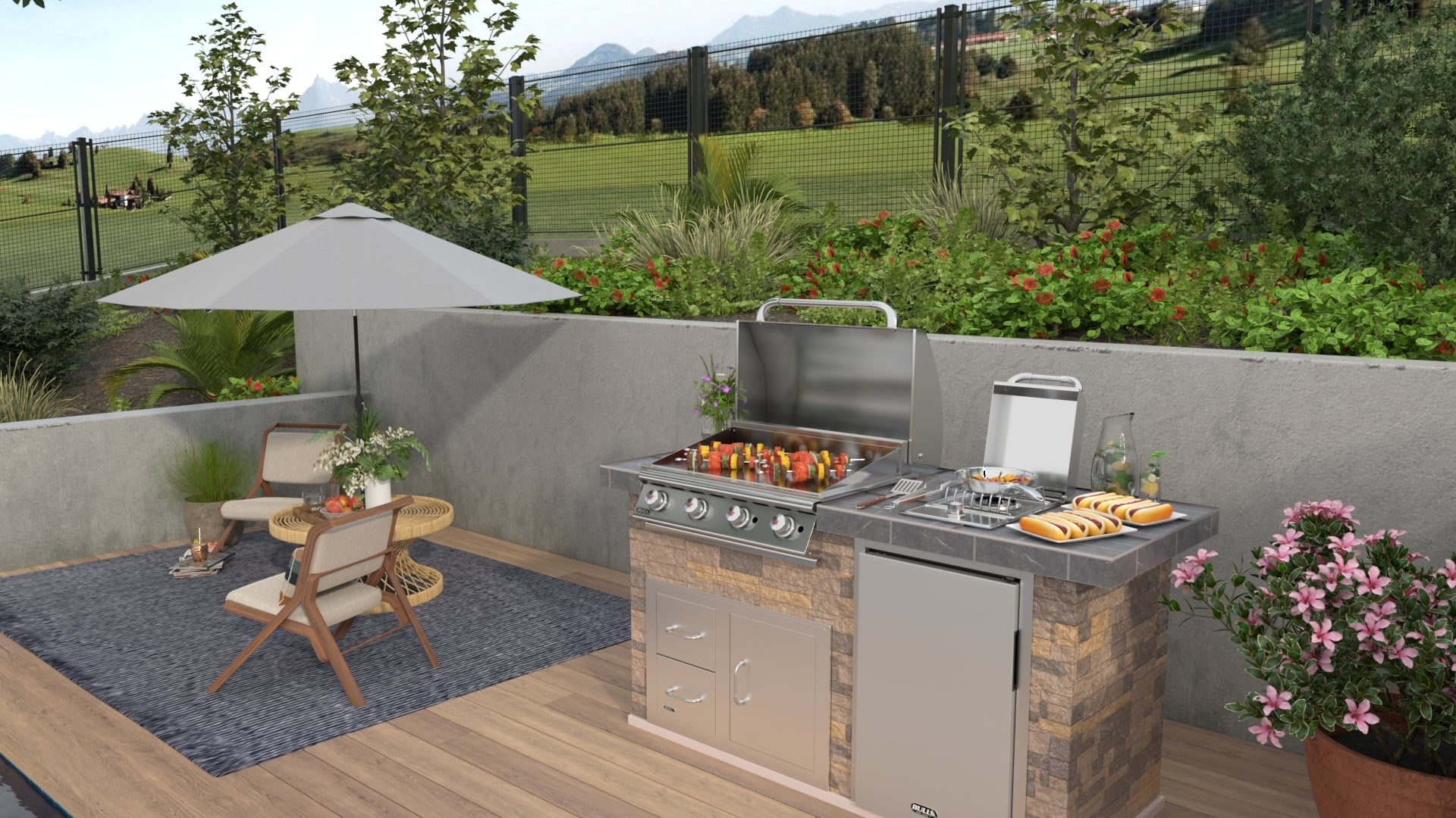 Bull 30″ Commercial Style Griddle Head for Outdoor Kitchen