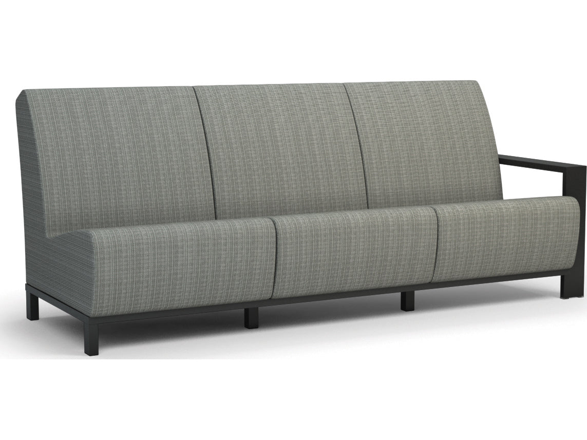 Homecrest Grace Air Sensation Sling Aluminum Left Arm Sofa