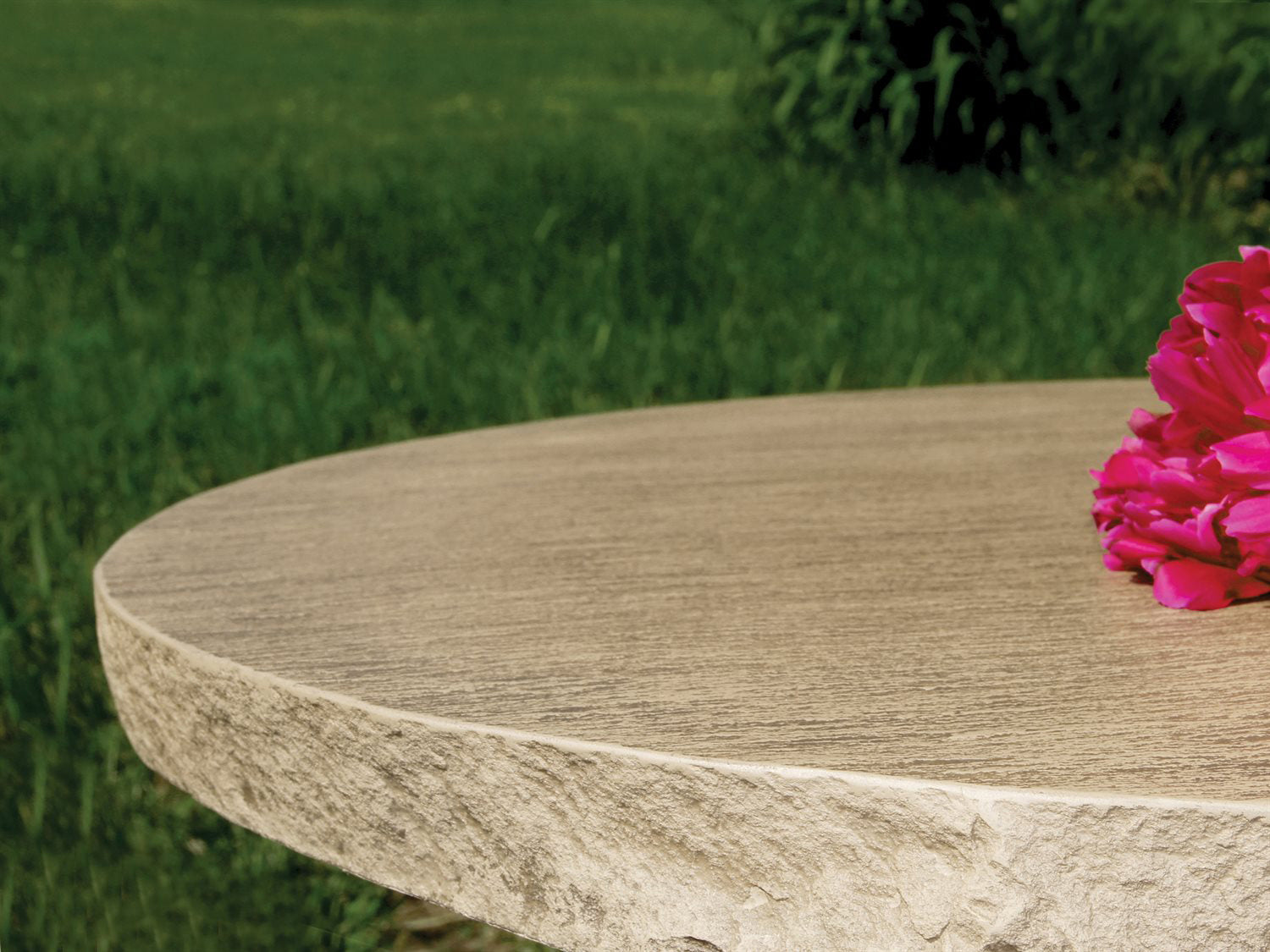 Homecrest Slate Aluminum 72''W x 42''D Oval Counter Table with Umbrella Hole