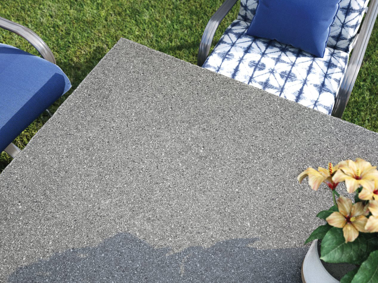 Homecrest Shadow Rock Aluminum 72''W x 42''D Oval Dining Table with Umbrella Hole