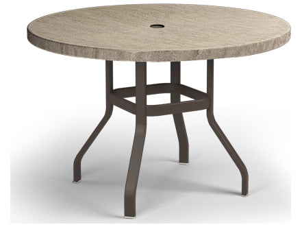 Homecrest Slate Aluminum 42'' Round Counter Table