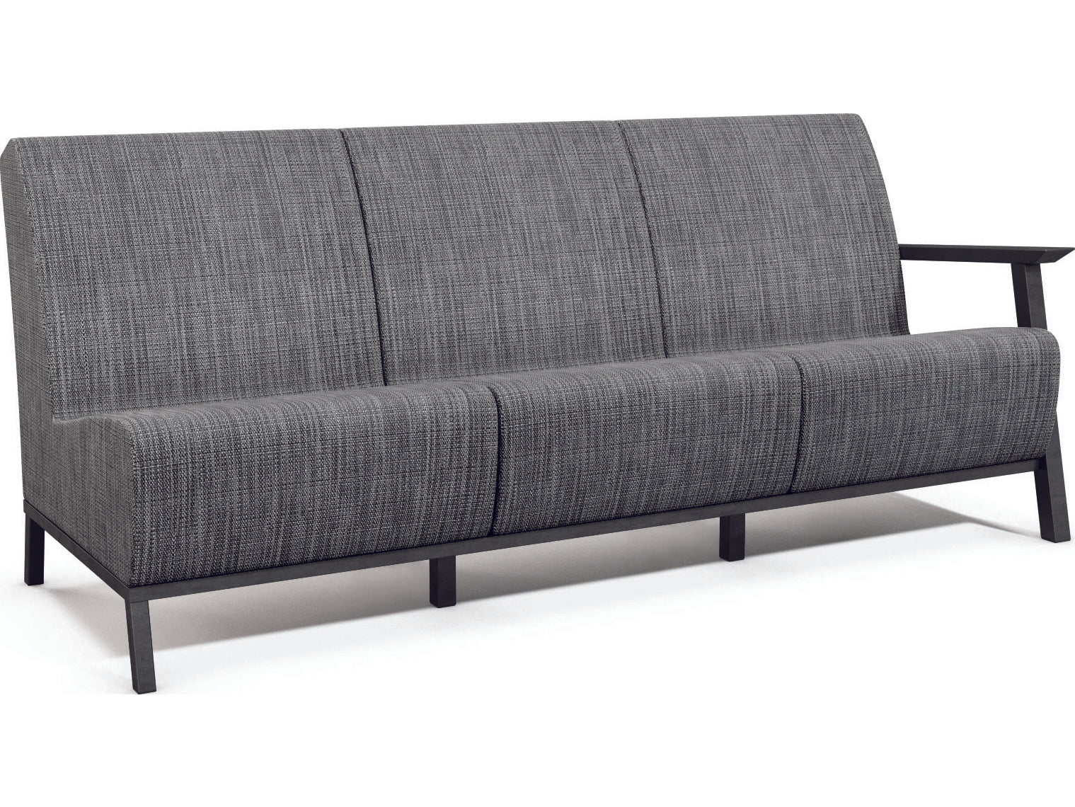 Homecrest Revive Air Sensation Sling Aluminum Left Arm Sofa