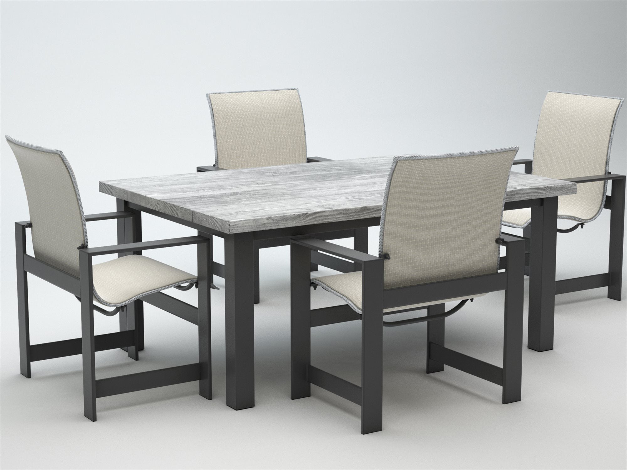 Homecrest Grace Sling Aluminum Dining 2 PC Set