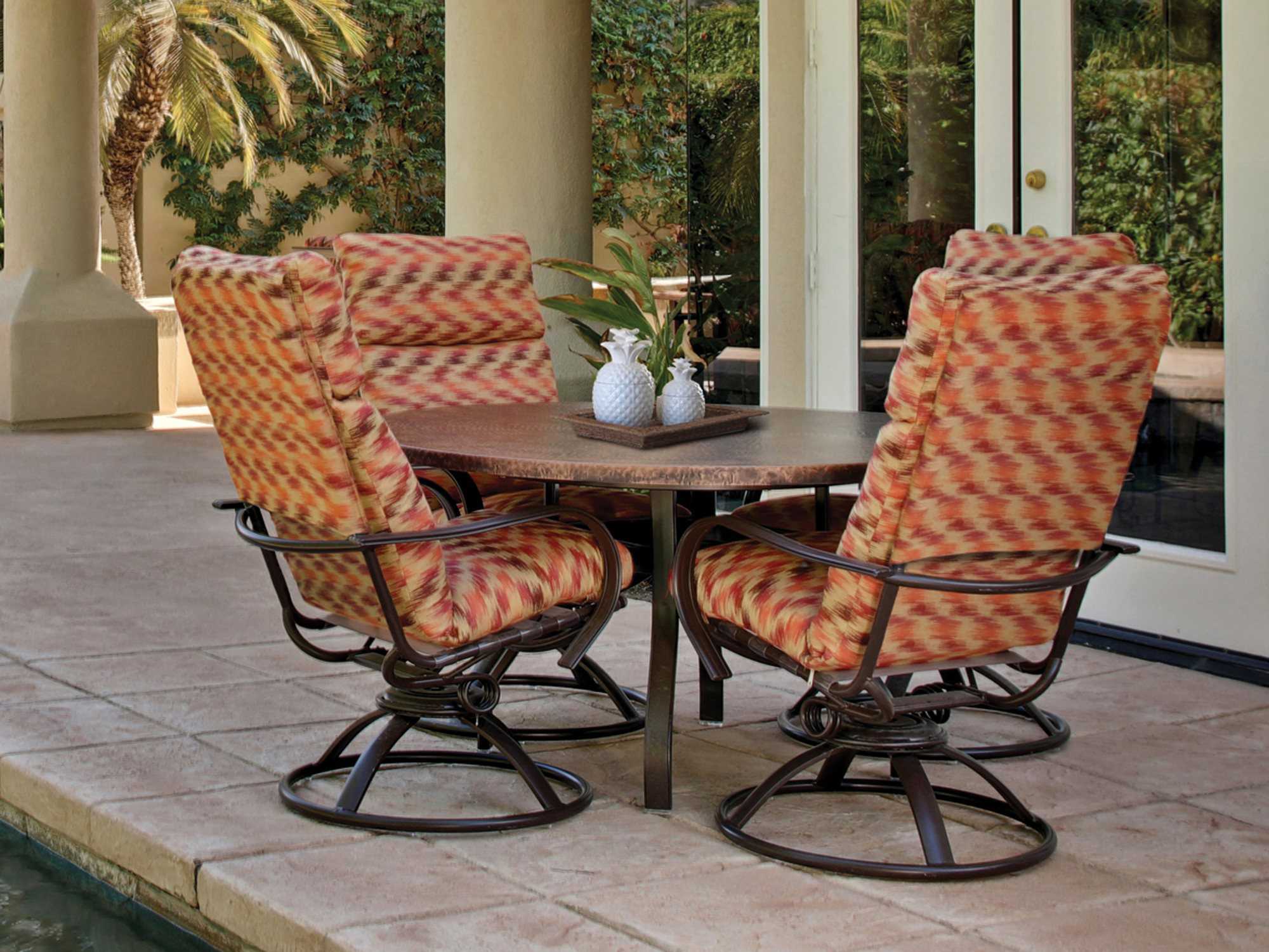 Homecrest Holly Hill Cushion Aluminum Dining 5 PC Set