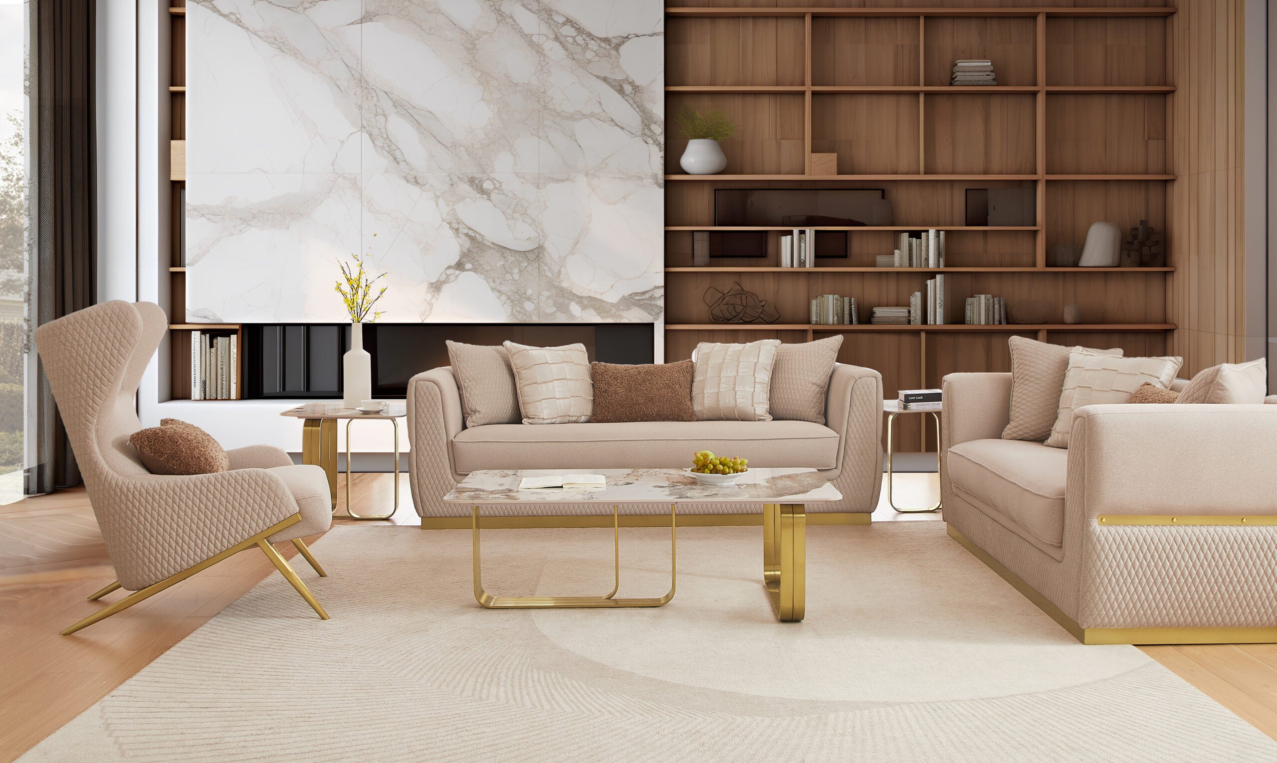 Homey Design Inc HD-3181 – 3PC Sofa Set