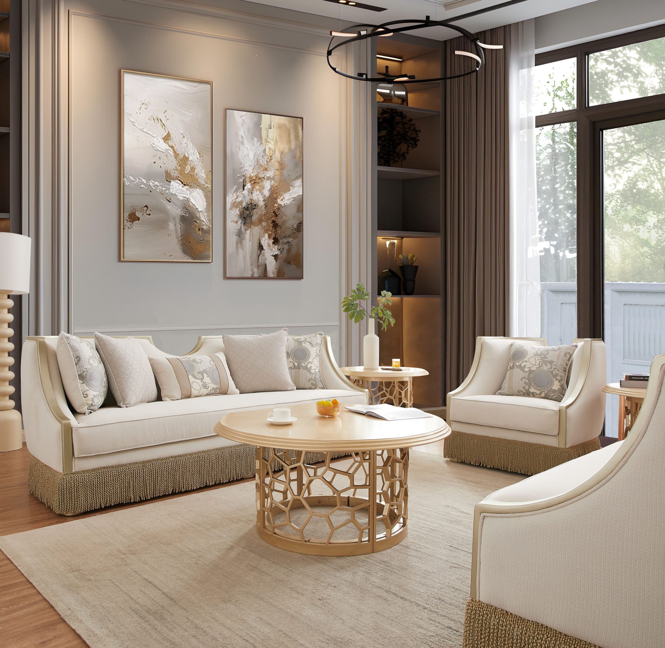 Homey Design Inc HD-6127 – 3PC Sofa Set