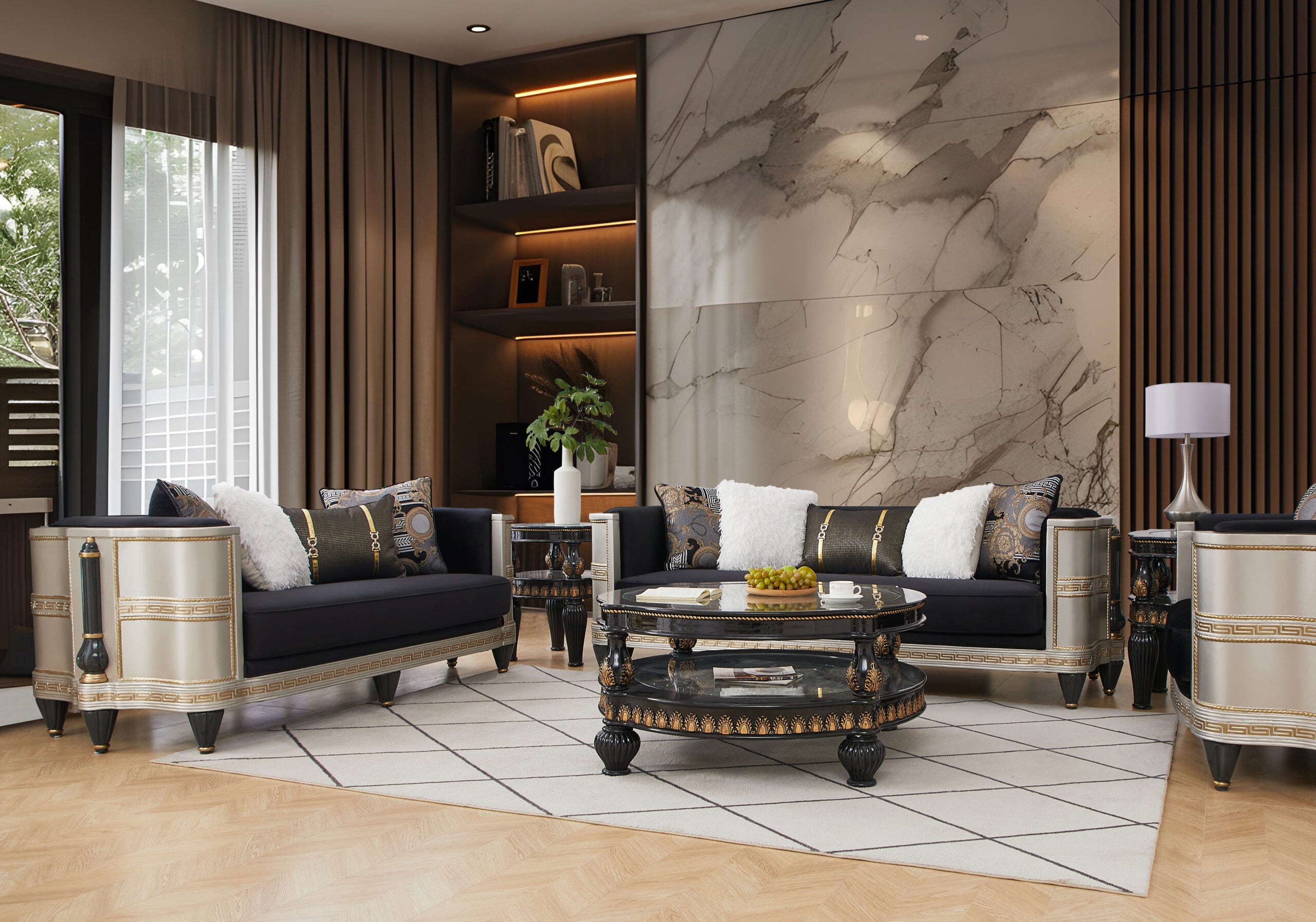 Homey Design Inc HD-9042 – 3PC Sofa Set