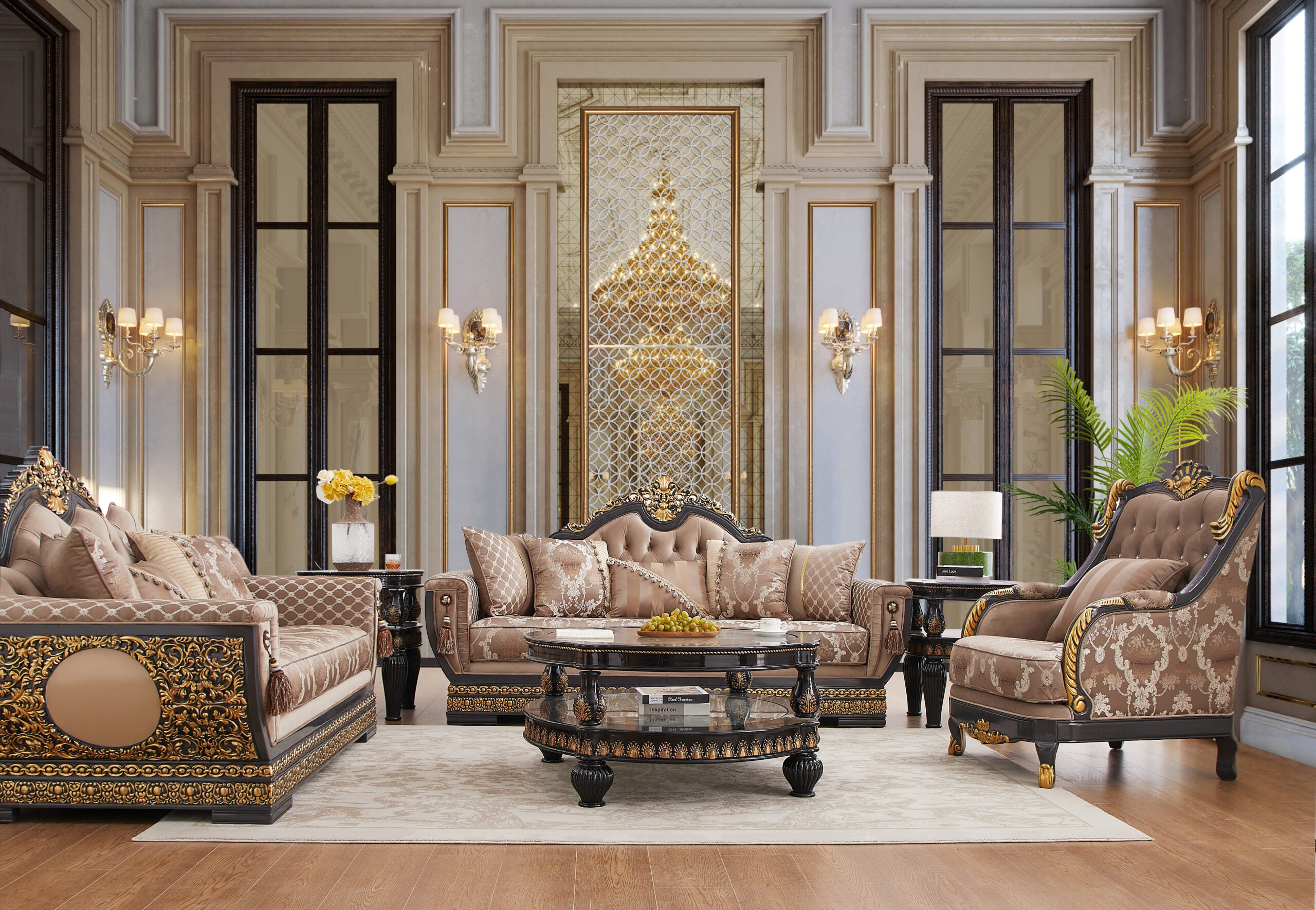 Homey Design Inc HD-9049 – 3PC Sofa Set