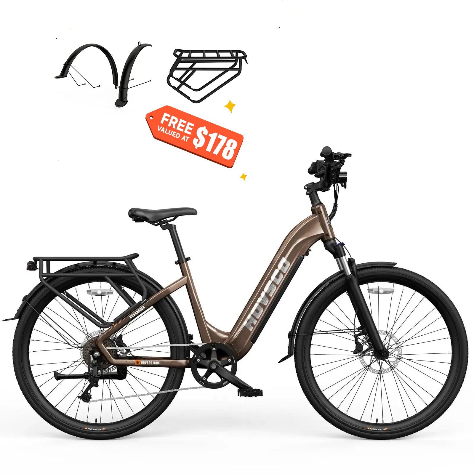 HOVSCO HovRanger 27.5" Step-Thru Commuter Bike