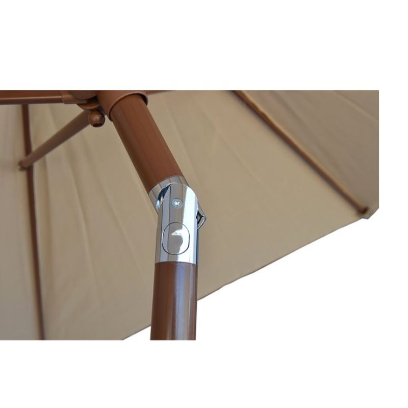 Kokomo Grills 9' Outdoor Kitchen Umbrella Hand Crank and Tilt Beige Color KO-UMB729