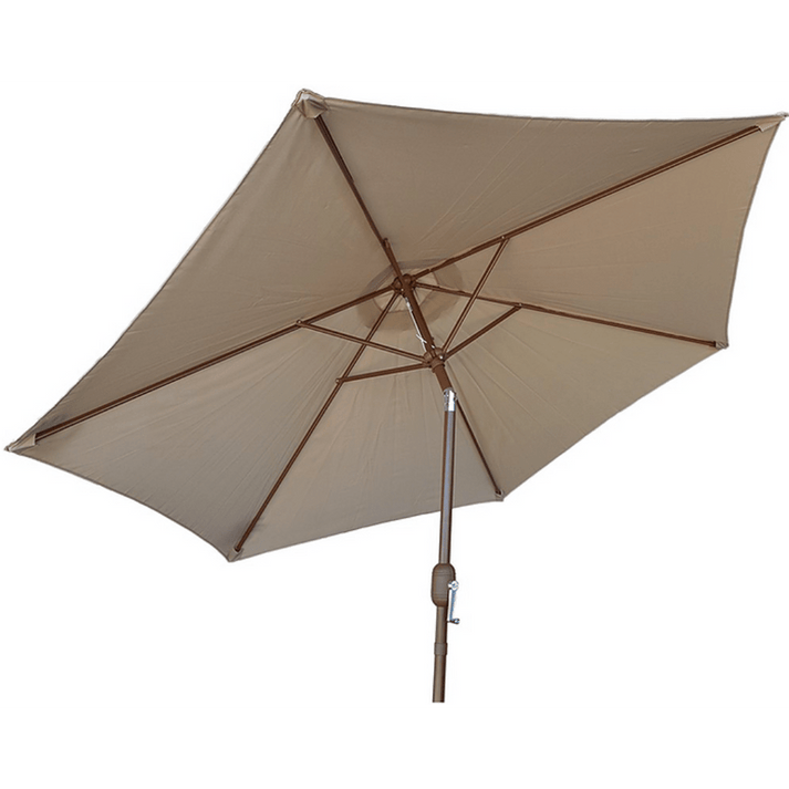 Kokomo Grills 9' Outdoor Kitchen Umbrella Hand Crank and Tilt Beige Color KO-UMB729