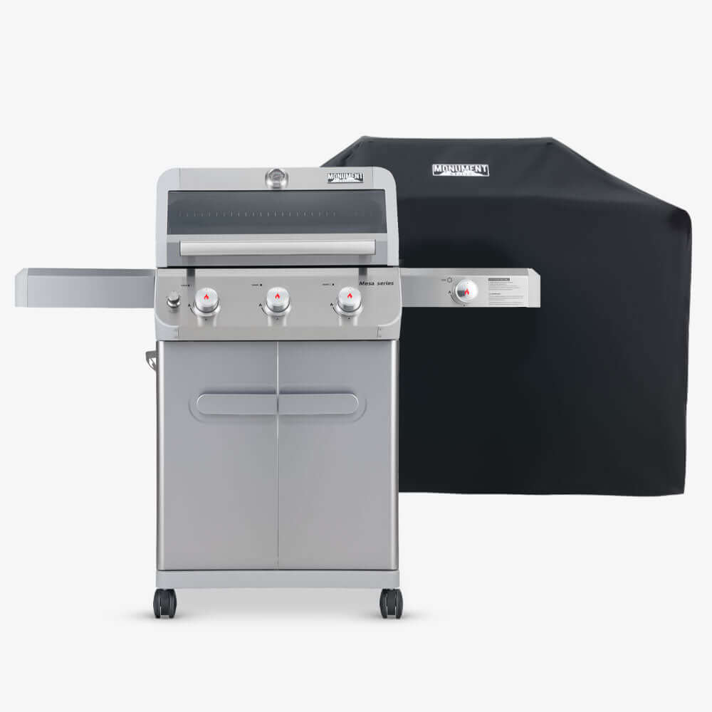 Monument Grills Mesa 305 Stainless Gas Grill 3 Burners Liquid Propane Gas
