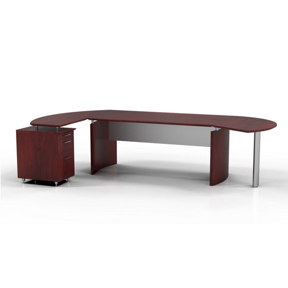 Safco Contemporary L-Desk with Left Return - 116"W x 63"D 10100