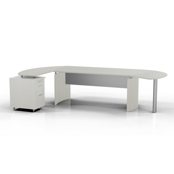 Safco Contemporary L-Desk with Left Return - 116"W x 63"D 10100