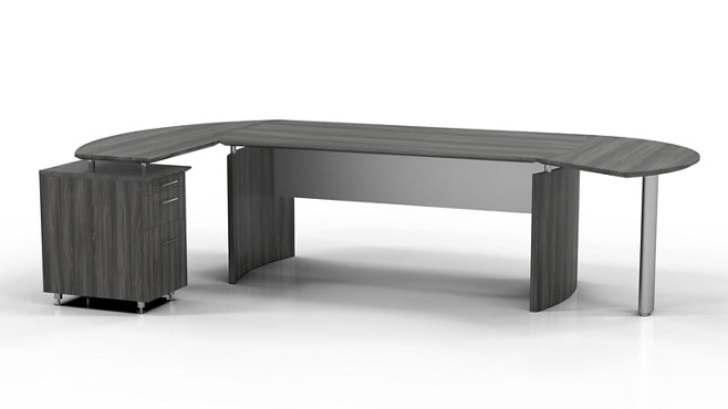 Safco Contemporary L-Desk with Left Return - 116"W x 63"D 10100