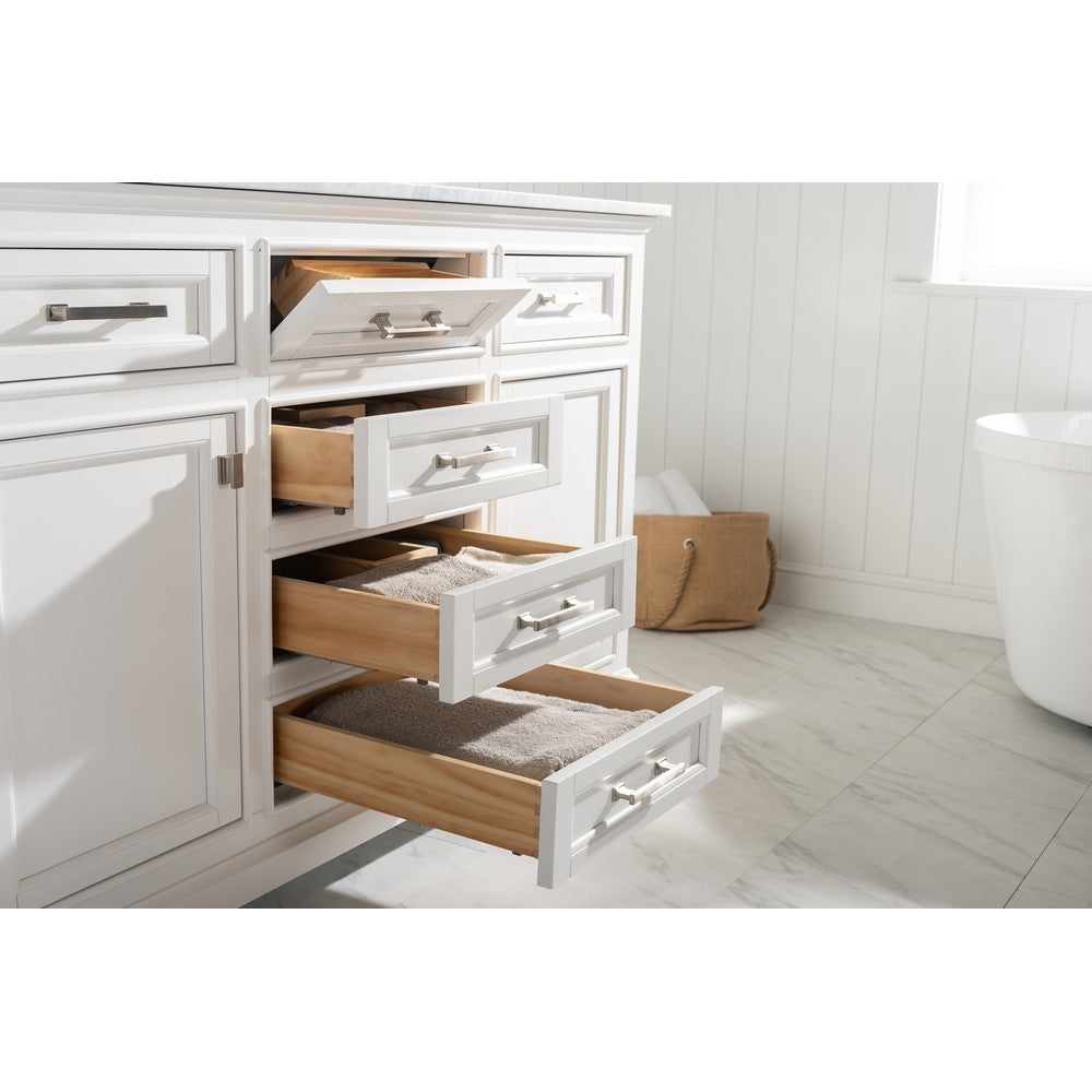 Design Element ML-54-WT Milano 54 Inch Single Vanity