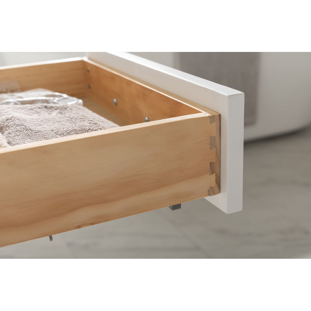 Design Element ML-54-WT Milano 54 Inch Single Vanity