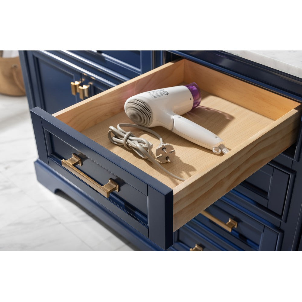 Design Element ML-72-BLU Milano 72 Inch Double Vanity