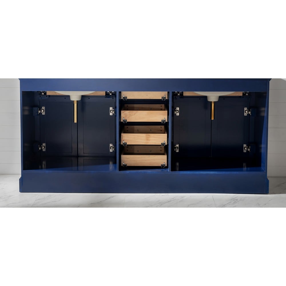 Design Element ML-72-BLU Milano 72 Inch Double Vanity