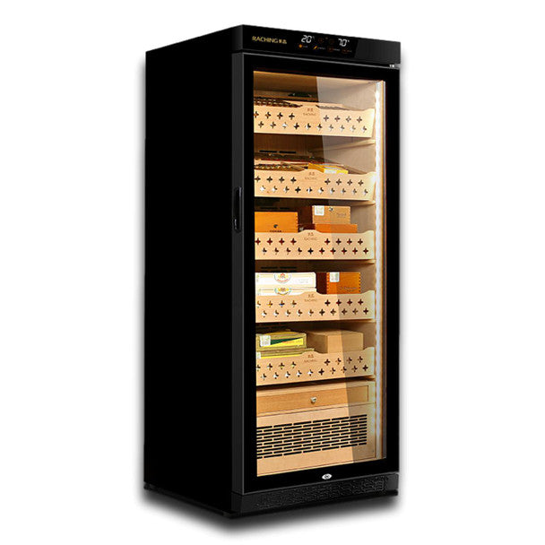 Raching MON1800A Climate Control Black Wood 1,200-Cigar Electric Humidor