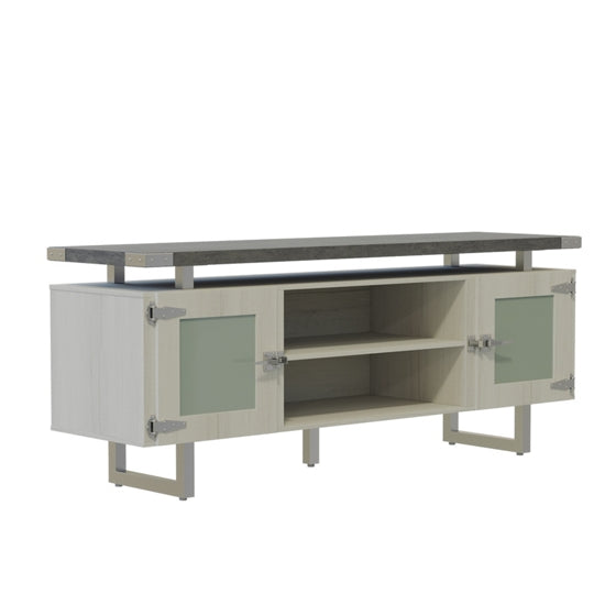 Safco Mirella Low Wall Cabinet w/ Glass Doors - 72"Wx20"Dx29.5"H 224831