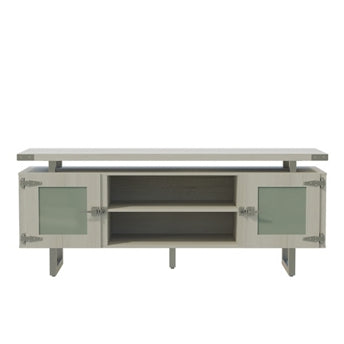 Safco Mirella Low Wall Cabinet w/ Glass Doors - 72"Wx20"Dx29.5"H 224831