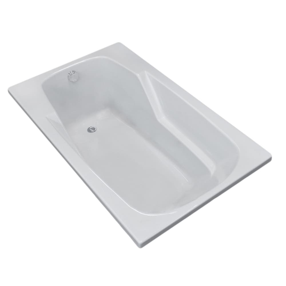 Atlantis Whirlpools Eros 36 x 72 Rectangular Soaking Bathtub in White 3672E